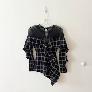 Fashion nova black blouse
